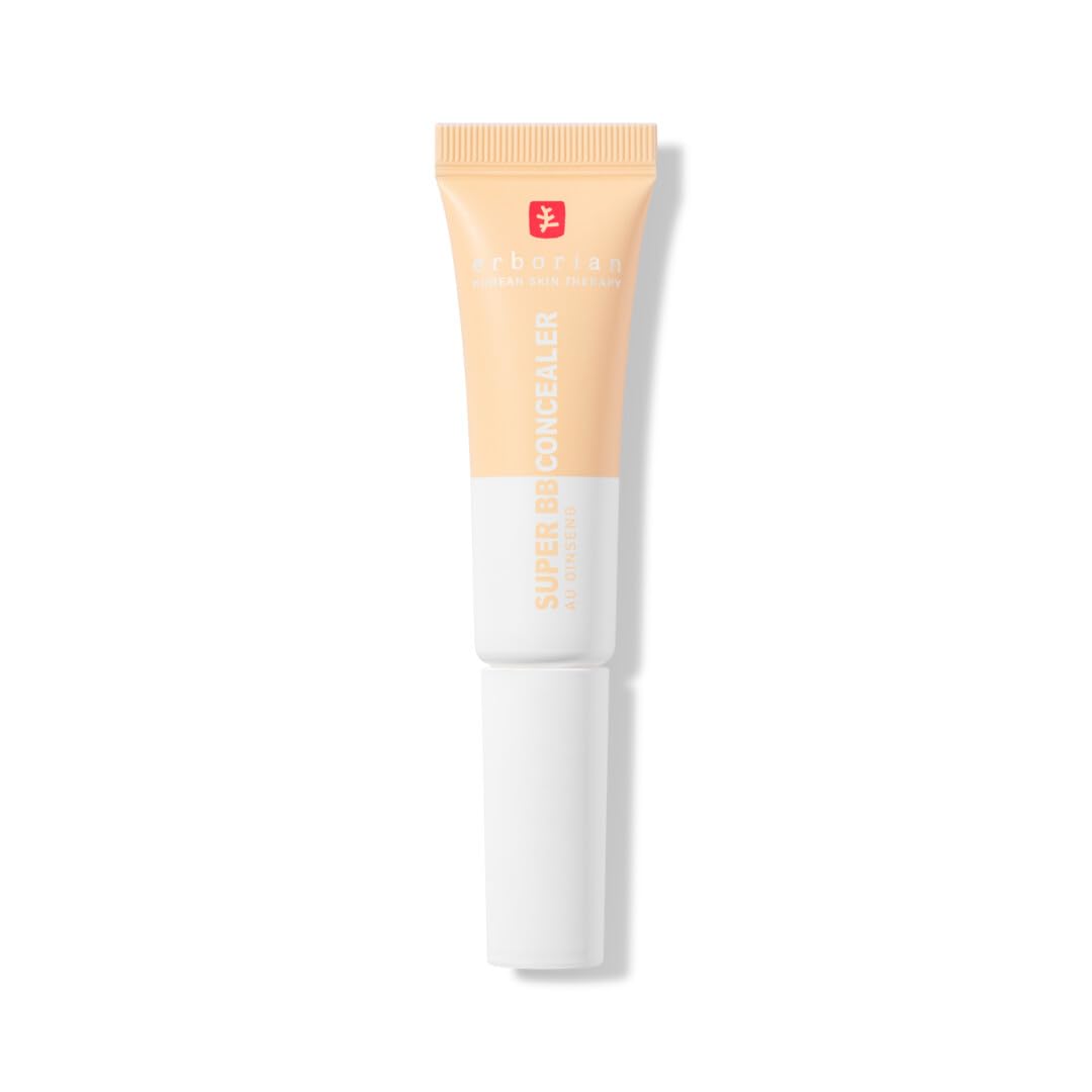 Erborian - Super BB CONCEALER - High coverage concealer enriched with Niacinamide and SPF 25 - Moisturizing eye corrector, natural finish - Korean Cosmetic