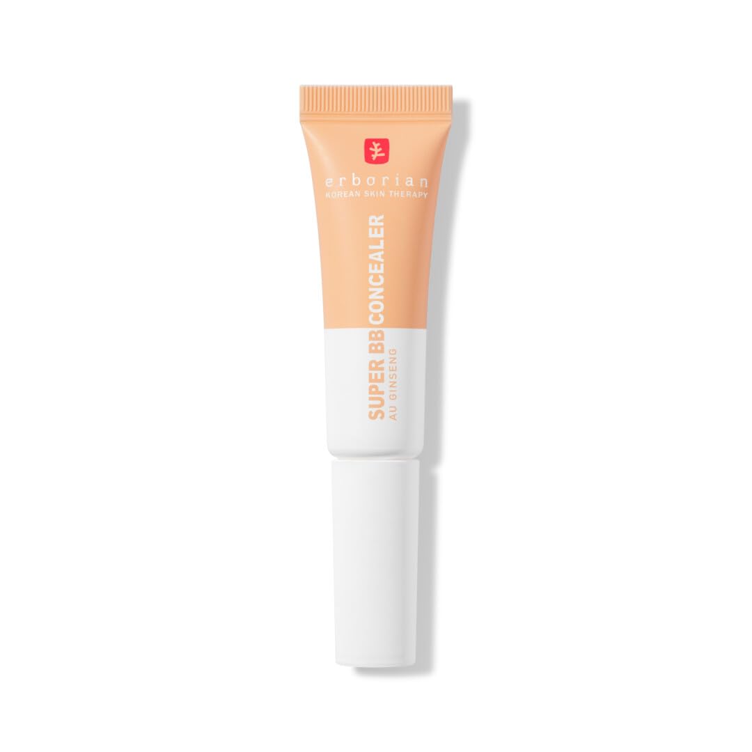 Erborian - Super BB CONCEALER - High coverage concealer enriched with Niacinamide and SPF 25 - Moisturizing eye corrector, natural finish - Korean Cosmetic