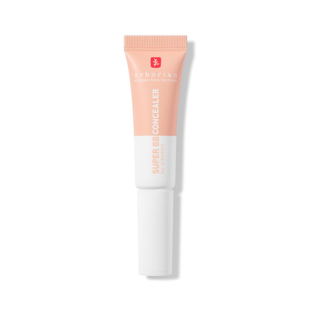 Erborian - Super BB CONCEALER - High coverage concealer enriched with Niacinamide and SPF 25 - Moisturizing eye corrector, natural finish - Korean Cosmetic