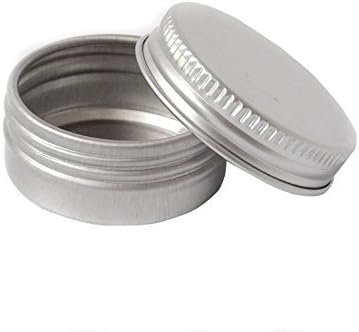 Pack of 10 Balm Nail Art Cosmetic Cream Make Up Pot Lip Jar Tin Case Container Screw 15ml/10ml/30ml/50ml/100ml Capacity (Empty) for DIY Cosmetics/Beauty Products (30ml)