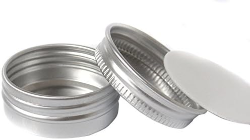 Pack of 10 Balm Nail Art Cosmetic Cream Make Up Pot Lip Jar Tin Case Container Screw 15ml/10ml/30ml/50ml/100ml Capacity (Empty) for DIY Cosmetics/Beauty Products (30ml)