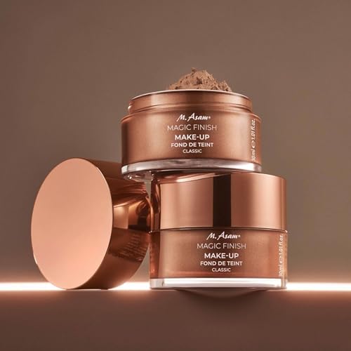 M. Asam Magic Finish Deep Teint Make-Up Mousse (1.01 Fl Oz) – 4in1 Primer, Foundation, Concealer & Powder With Buildable Coverage, Hides Redness And Dark Spots, Vegan, For Deeper Skin Tones