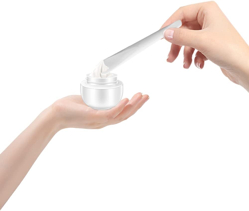 Cosmetic Spatula, 6 Pcs Mask Spatula, Facial Cream Spoon, Cosmetic Plastic Spatulas, Beauty Tool, Mixing Sampling, Black, White