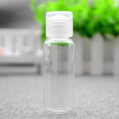 12PCS 15ml/0.5oz Empty Clear Plastic Sample Bottle Travel Container Jar Pot Vial with Flip Lid Perfect for Makeup Emollient Water Shower Gel Emulsion Liquid Comestic Containers (15ml/0.5oz)