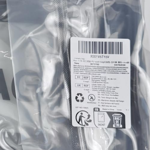 3PCS Clear Toiletry Bag, Wash Bag, Clear PU Makeup Bags, Waterproof Toiletry Travel Bags with Zipper Handle, Portable Airport Cosmetic B-ag for Travel Bathroom Men Women(Blue)