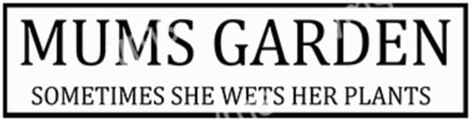 Vintage Metal Sign MUMS GARDEN 18X4.5 inch Home Decor Inside Outside Bar Kitchen Pub Decorative Plaques