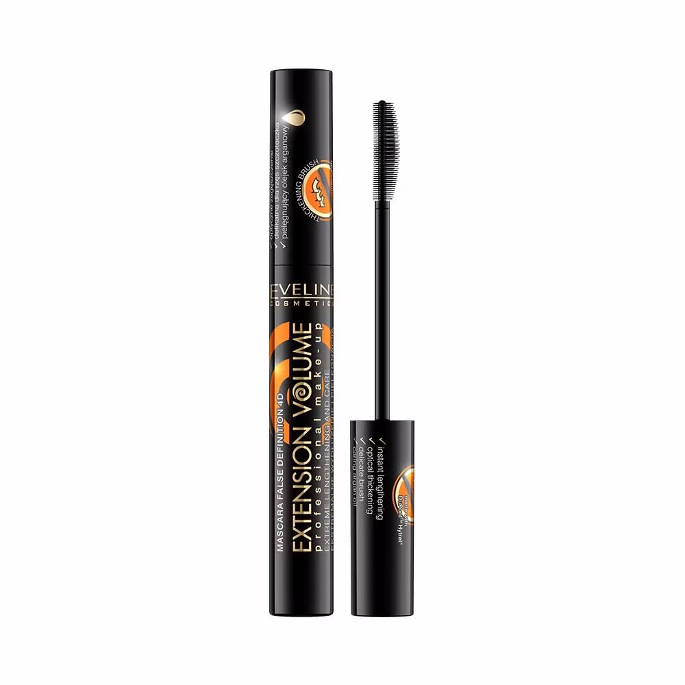 Eveline Cosmetics Volumix Fiberlast Eveline Cosmetics Mascara - Volumizing, Lifting & Separating 360° Effect with Fiberlast Formula