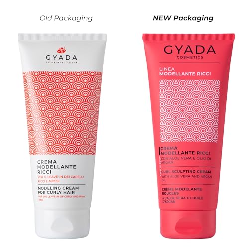 GYADA COSMETICS, 5th Anniversary Sculpting Curl Cream with Smoothing and Anti-Frizz Effect with Aloe Vera, Linseed Oil, Coconut, Argan and Jojoba 75ml