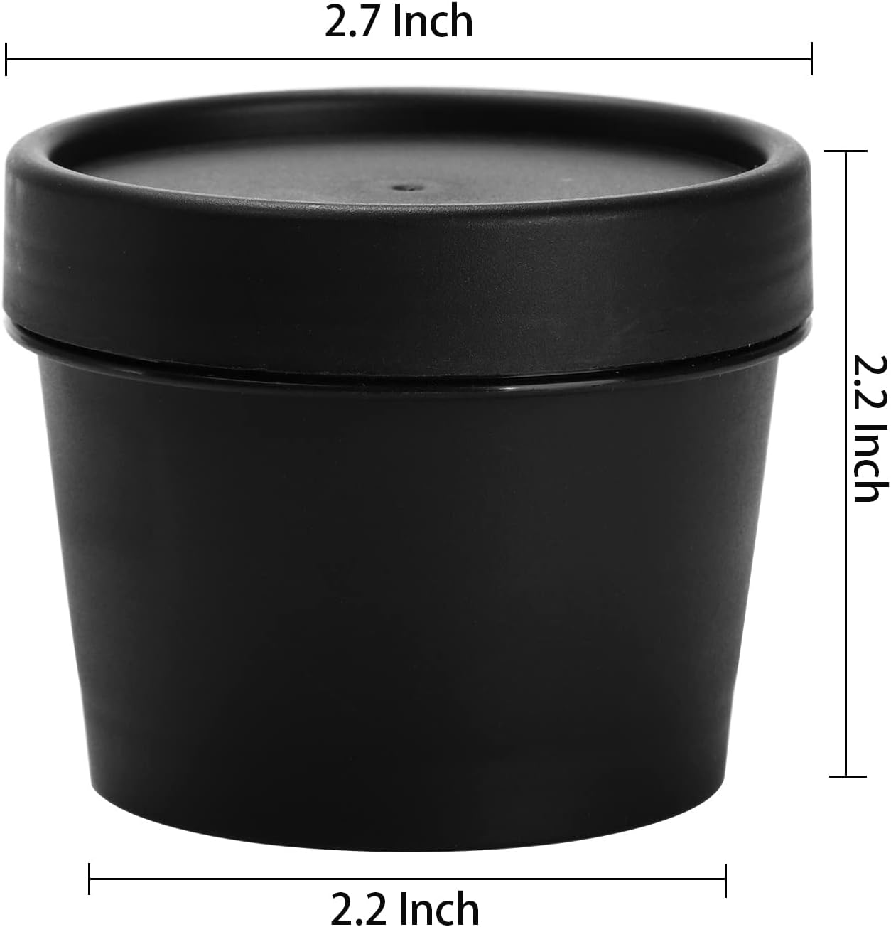 Nicunom 20 Pack 100ml Plastic Cosmetic Container Jars, Leakproof Makeup Containers Refillable Plastic Pot Jars with Lids for DIY or Travel Storage Lotions, Cream, Body Butter, Slime & Beauty Products