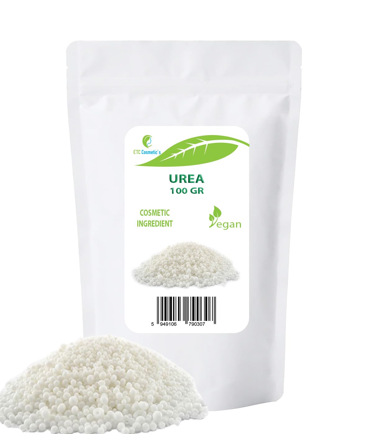 Cosmetic UREA - 100 gr - suitable for creams, lotions, gels, fluids, cleansing products including shampoos and body washes, skaly and cracked skin