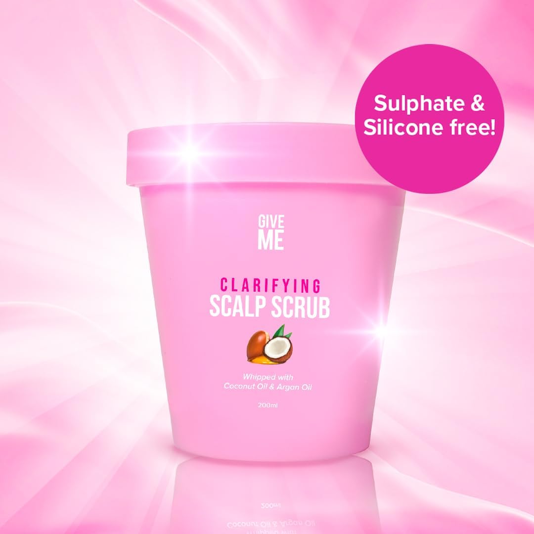 Give Me Cosmetics Scalp Scrub, Clarifying Hair Care, Detox Exfoliator, Dandruff Treatment, Exfoliating Whipped Texture, Natural Ingredients, Free from Sulphate Silicone and Paraben