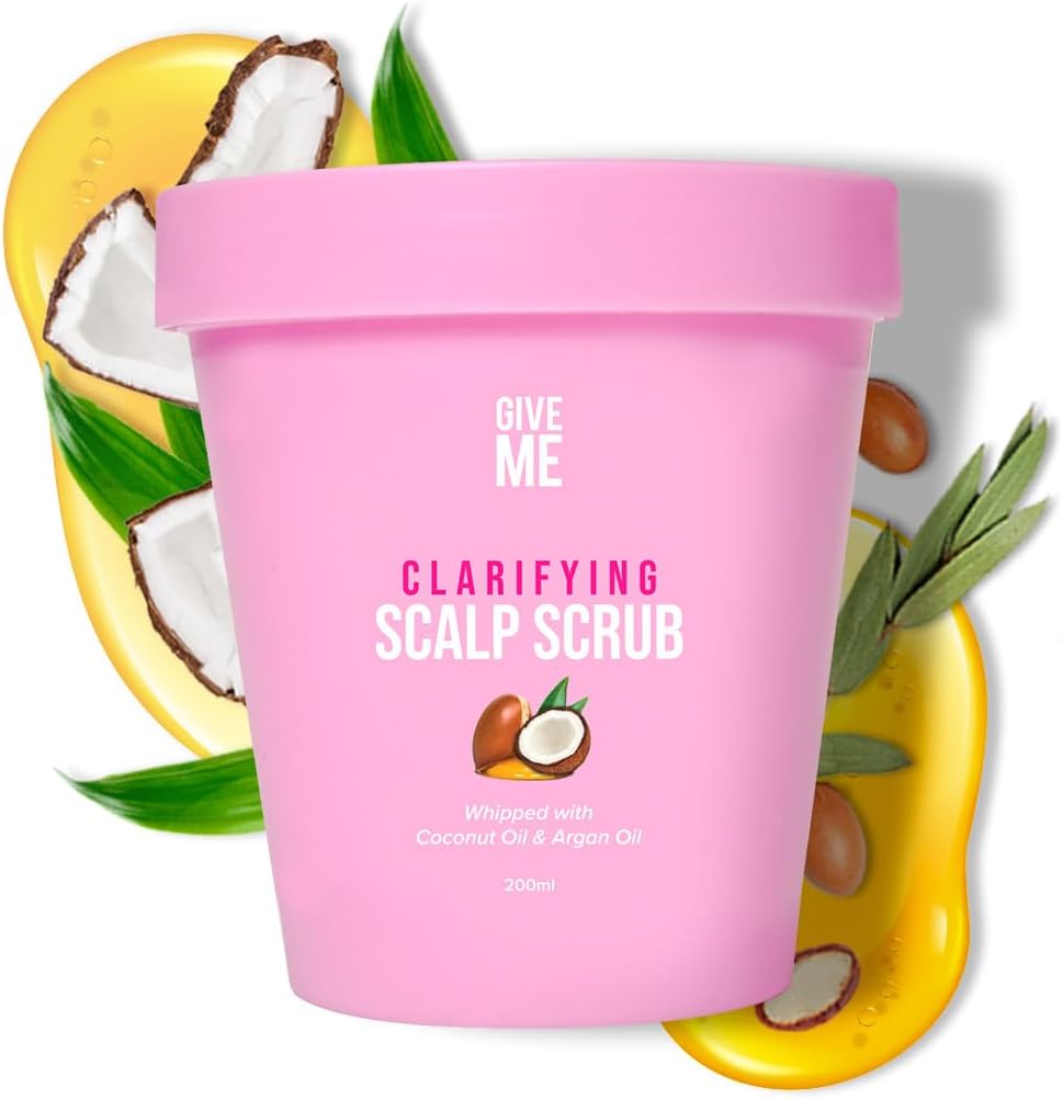 Give Me Cosmetics Scalp Scrub, Clarifying Hair Care, Detox Exfoliator, Dandruff Treatment, Exfoliating Whipped Texture, Natural Ingredients, Free from Sulphate Silicone and Paraben
