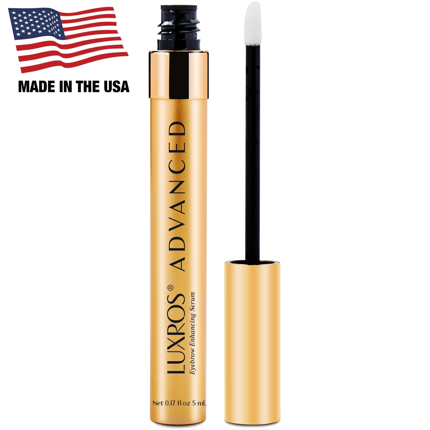 Eyelash Growth Serum 5 mL: Get Thick, Strong Lashes in Just 3-4 Weeks with Our Plant-Based Eyelash Enhancer Serum - No Parabens - Made in USA