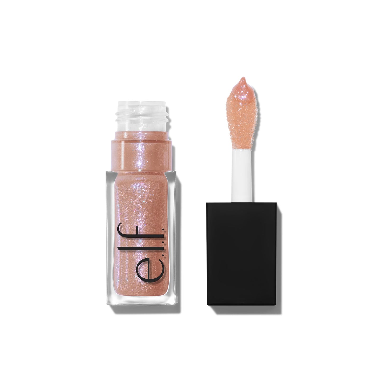 e.l.f. Glow Reviver Lip Oil, Nourishing and Hydrating with High-Shine Glimmer Finish & Sheer Wash of colour, Minty Scent, Non-Sticky, Vegan & Cruelty-free, Citrine Gleam