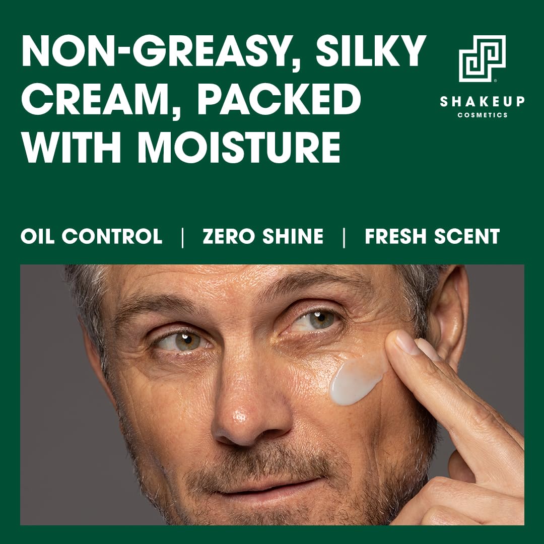 Shakeup Cosmetics Mens Skincare Routine with Free Wash Bag, including Daily Face Wash, Clarifying Toner, Anti-Ageing Serum, Daily Moisturiser, plus Wash Bag. Aka. SHAKEUP FACE 4WARD DELUXE KIT