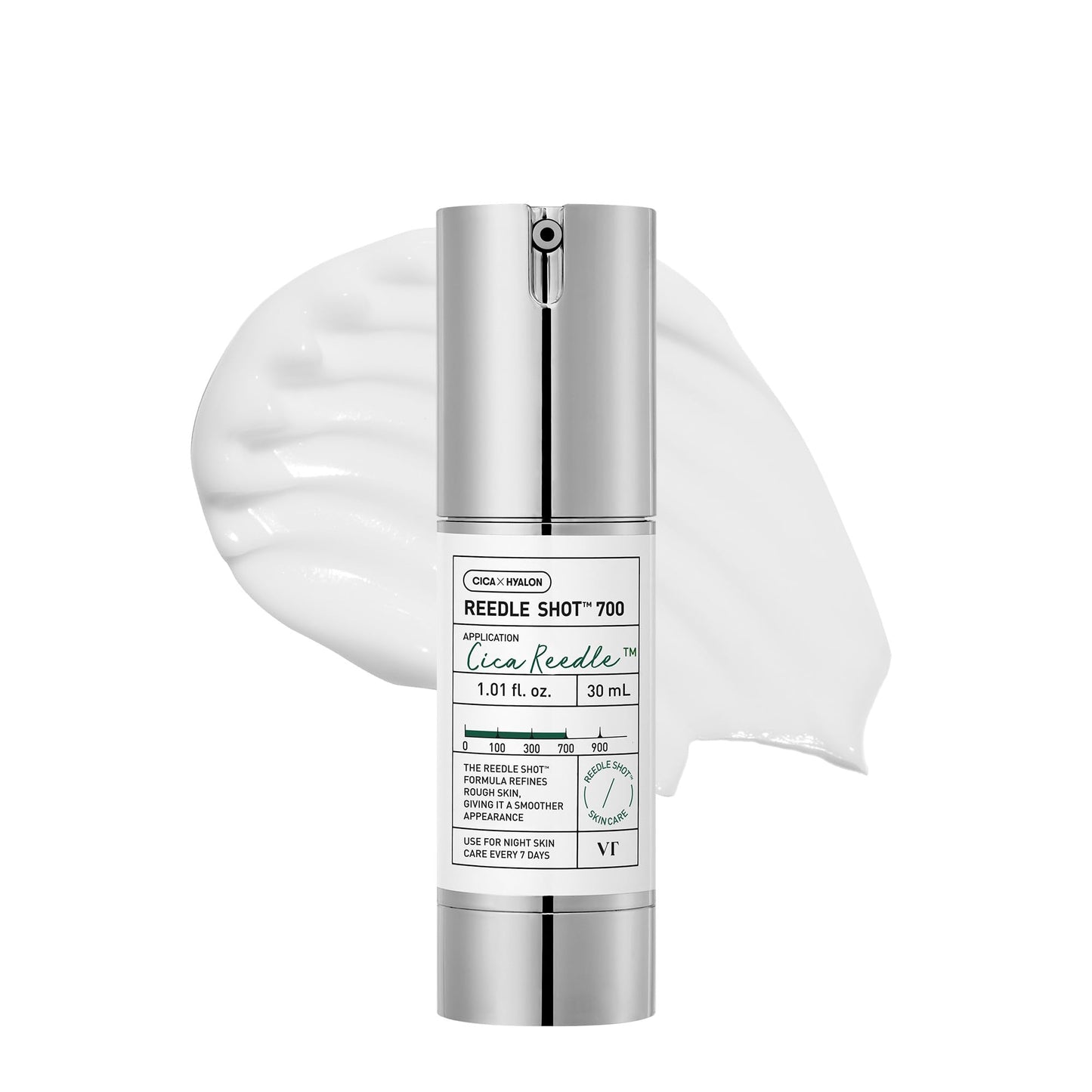 VT COSMETICS CICA Reedle Shot 100, Spicule Microneedling Serum for Pore Care & Exfoliation, Exosome, Centella Asiatica for Glass Skin, Skin Texture, Korean Liquid Skin Booster (1.69 Fl Oz / 50ml)