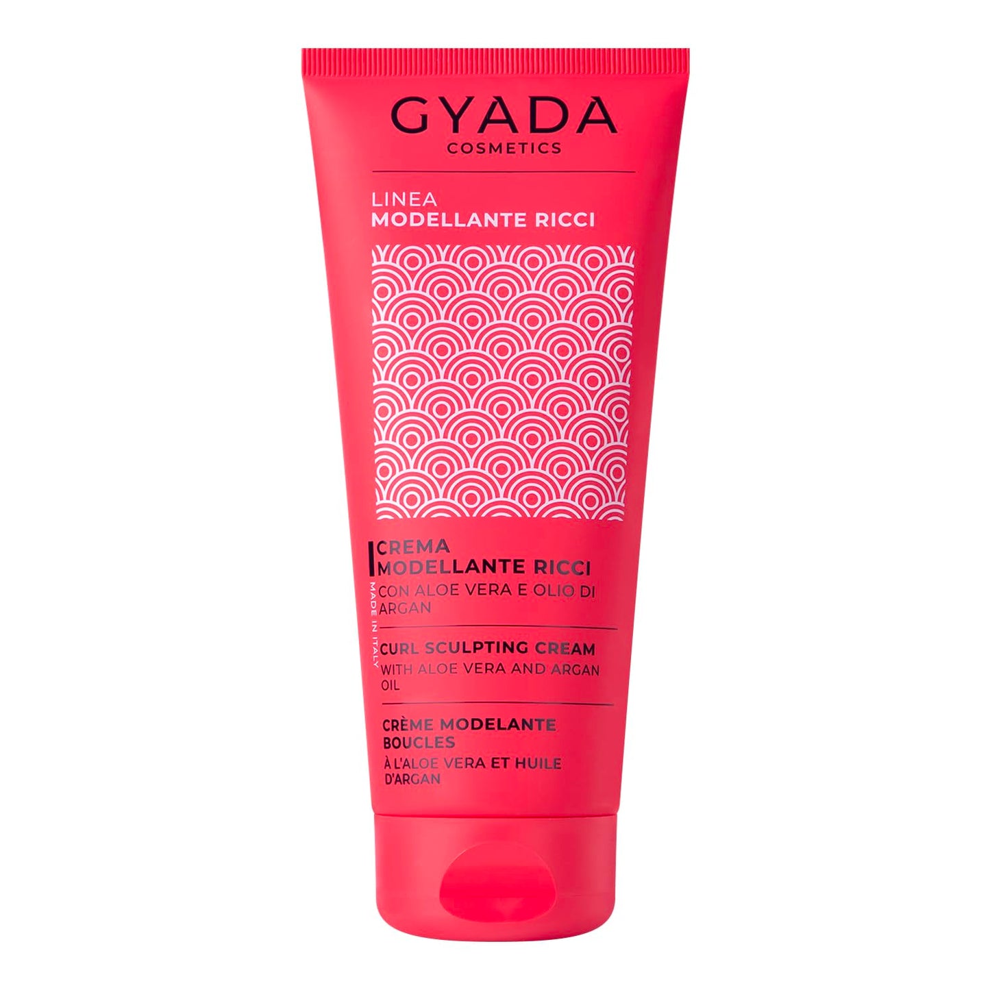 GYADA COSMETICS, 5th Anniversary Sculpting Curl Cream with Smoothing and Anti-Frizz Effect with Aloe Vera, Linseed Oil, Coconut, Argan and Jojoba 75ml