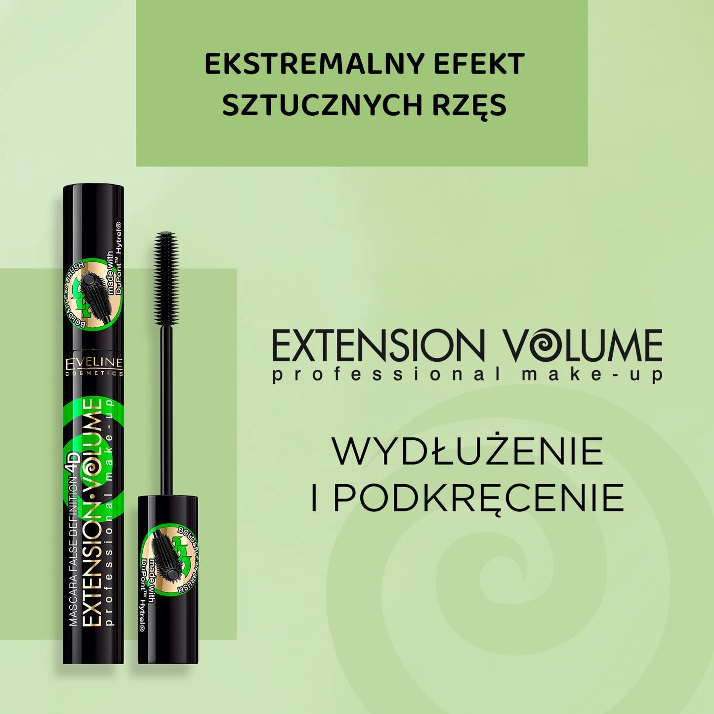 Eveline Cosmetics Volumix Fiberlast Eveline Cosmetics Mascara - Volumizing, Lifting & Separating 360° Effect with Fiberlast Formula