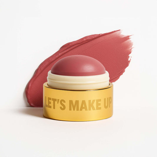 MOYOU LONDON Makeup Blush Balm – 3-in-1 Cream Blush for Cheeks, Lips & Eyelids, Hydrating Dewy Finish, Buildable High-Pigment Colour, Vegan & Cruelty-Free, Dusty Rose