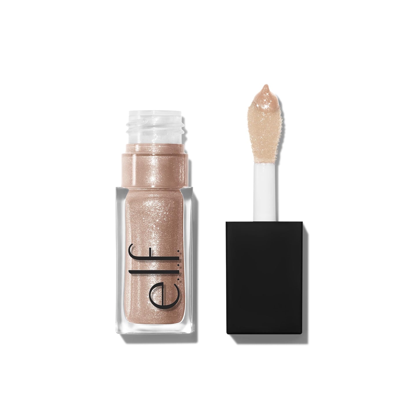 e.l.f. Glow Reviver Lip Oil, Nourishing and Hydrating with High-Shine Glimmer Finish & Sheer Wash of colour, Minty Scent, Non-Sticky, Vegan & Cruelty-free, Citrine Gleam