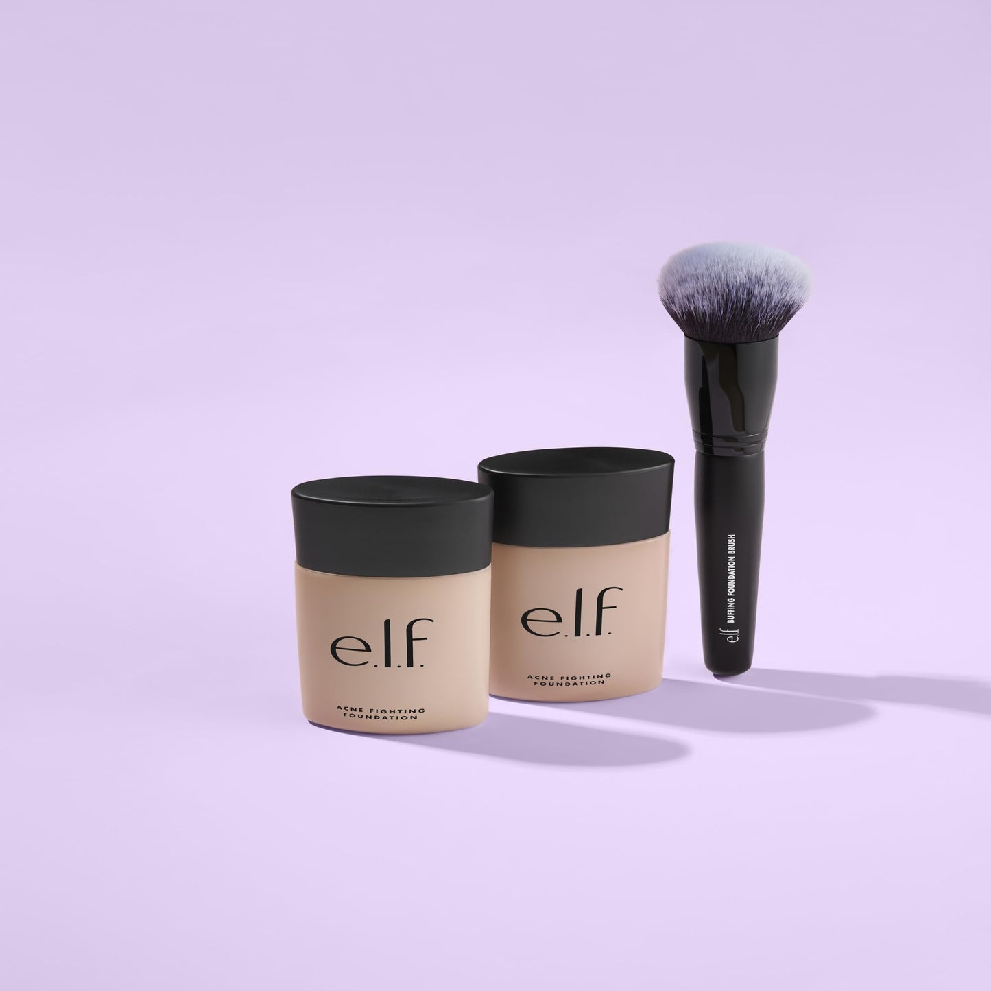 e.l.f. Buffing Foundation Brush, Tapered Make-up Brush for a Seamless-Looking Finish & Even Coverage, Vegan & Cruelty-Free