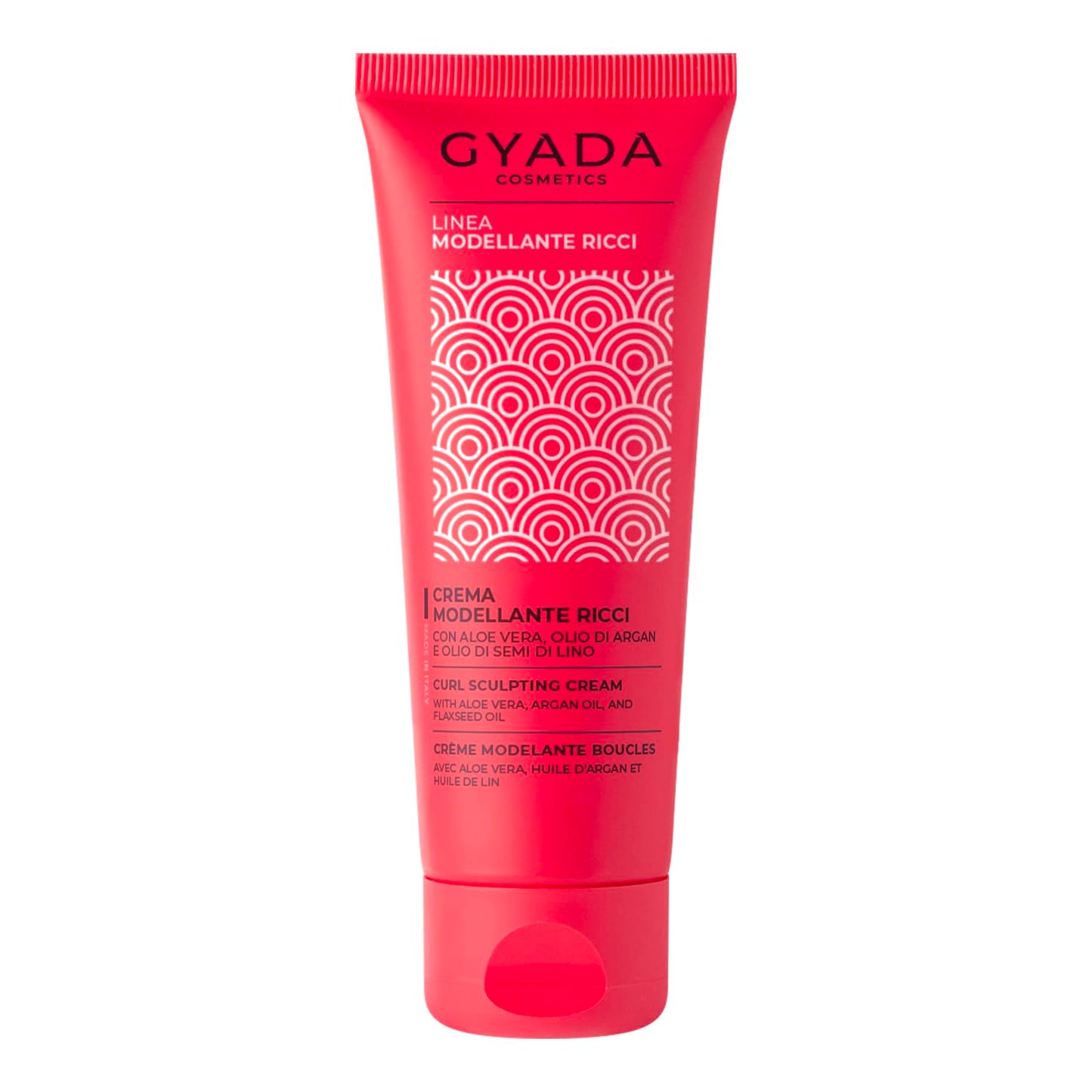 GYADA COSMETICS, 5th Anniversary Sculpting Curl Cream with Smoothing and Anti-Frizz Effect with Aloe Vera, Linseed Oil, Coconut, Argan and Jojoba 75ml
