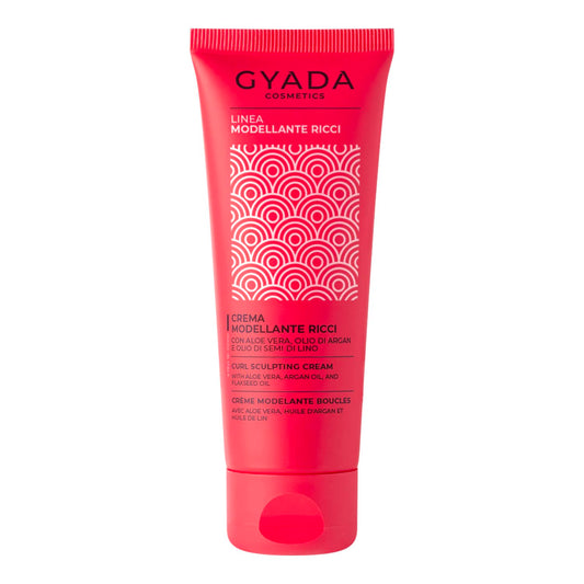 GYADA COSMETICS, 5th Anniversary Sculpting Curl Cream with Smoothing and Anti-Frizz Effect with Aloe Vera, Linseed Oil, Coconut, Argan and Jojoba 75ml