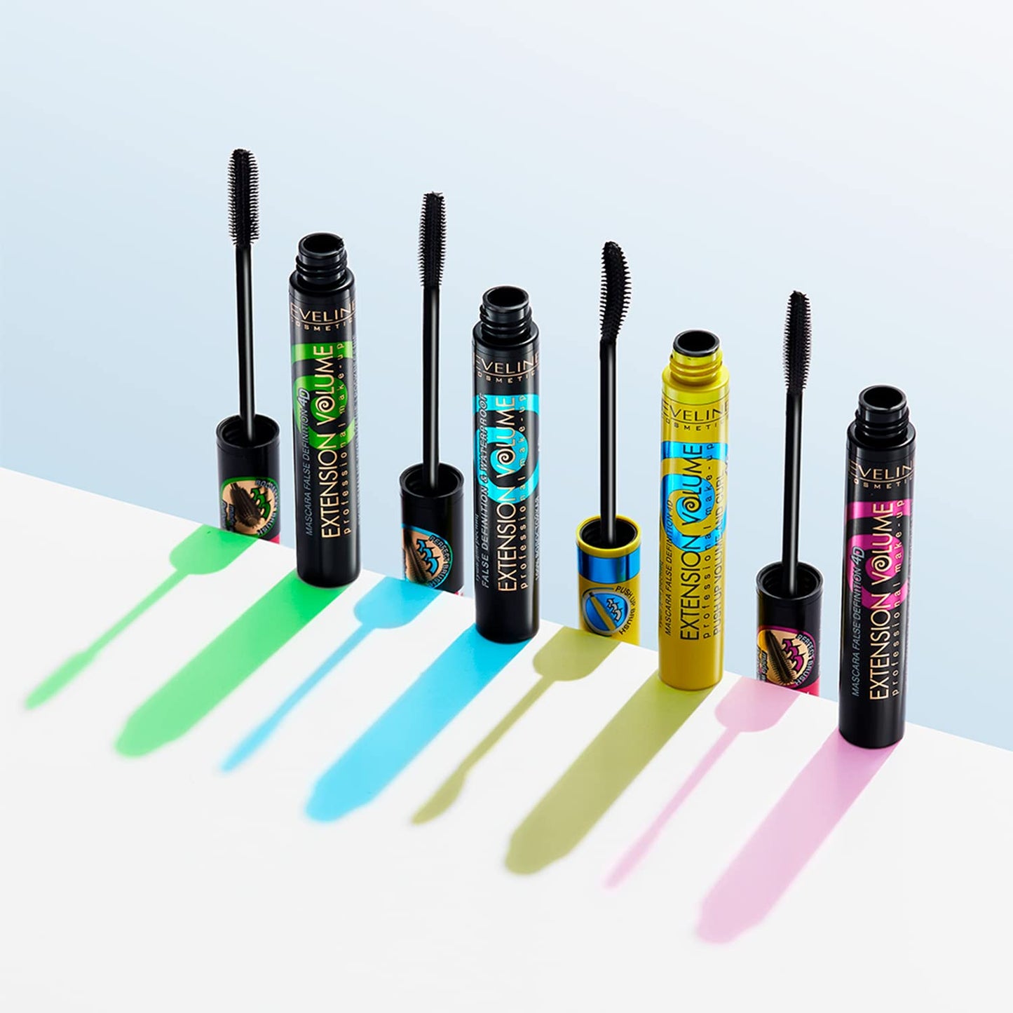 Eveline Cosmetics Volumix Fiberlast Eveline Cosmetics Mascara - Volumizing, Lifting & Separating 360° Effect with Fiberlast Formula
