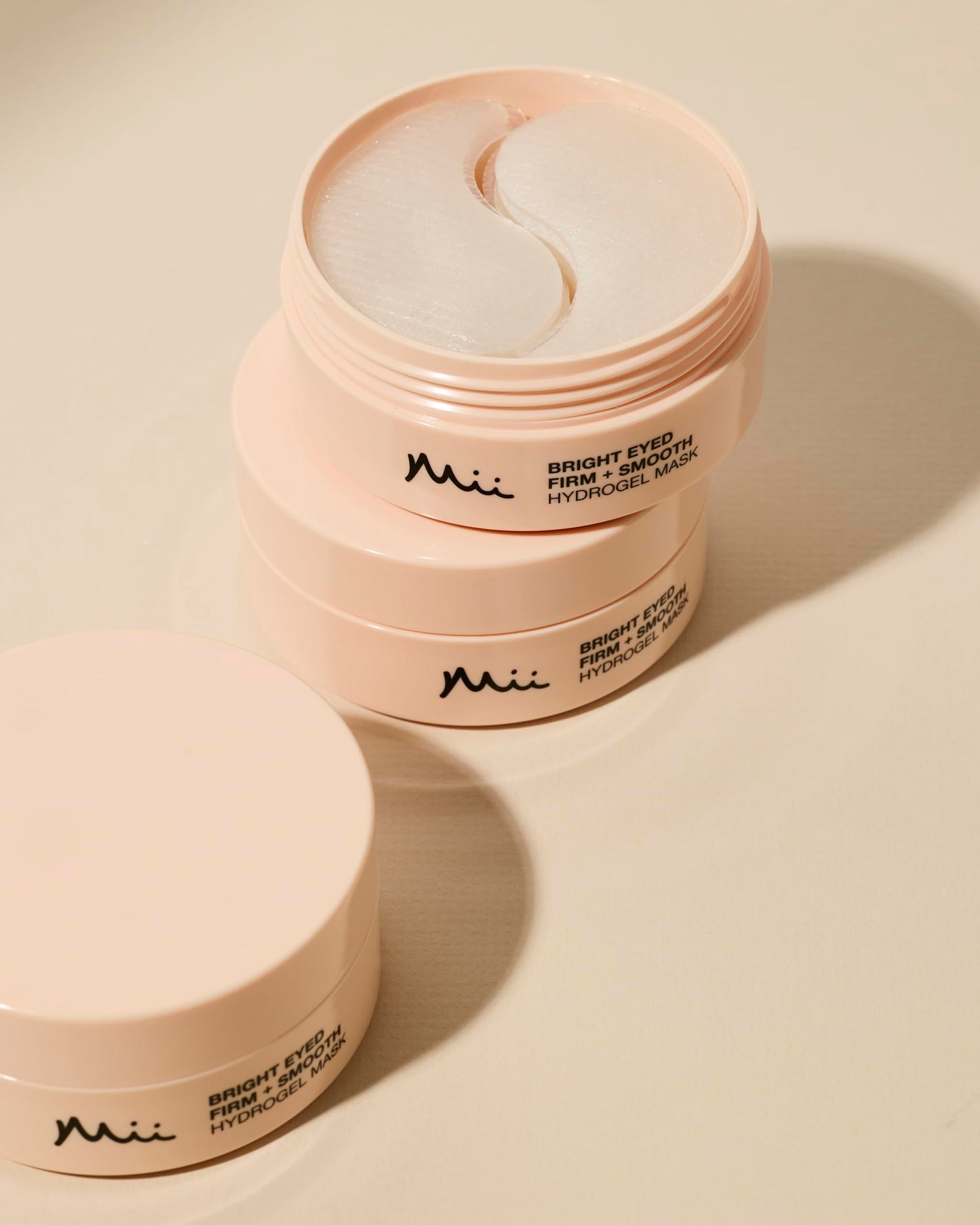 Mii Cosmetics Bright Eyed Revive + Refresh Hydrogel Eye Mask | Hydrates, Depuffs, & Brightens the Under-Eye Area | Under Eye Gel Patches for Dark Circles, Dullness, & Puffiness | 60 Cooling Pads