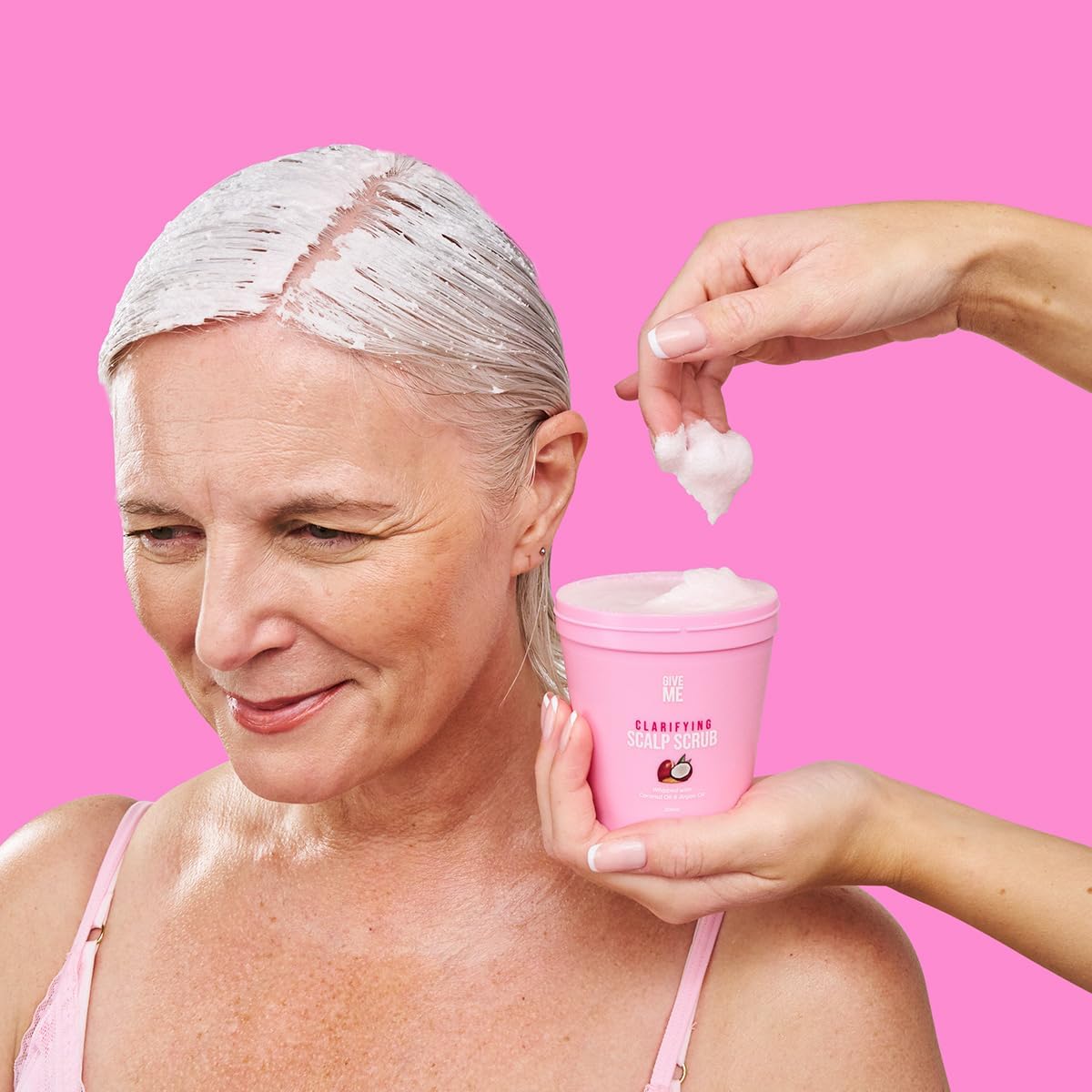 Give Me Cosmetics Scalp Scrub, Clarifying Hair Care, Detox Exfoliator, Dandruff Treatment, Exfoliating Whipped Texture, Natural Ingredients, Free from Sulphate Silicone and Paraben