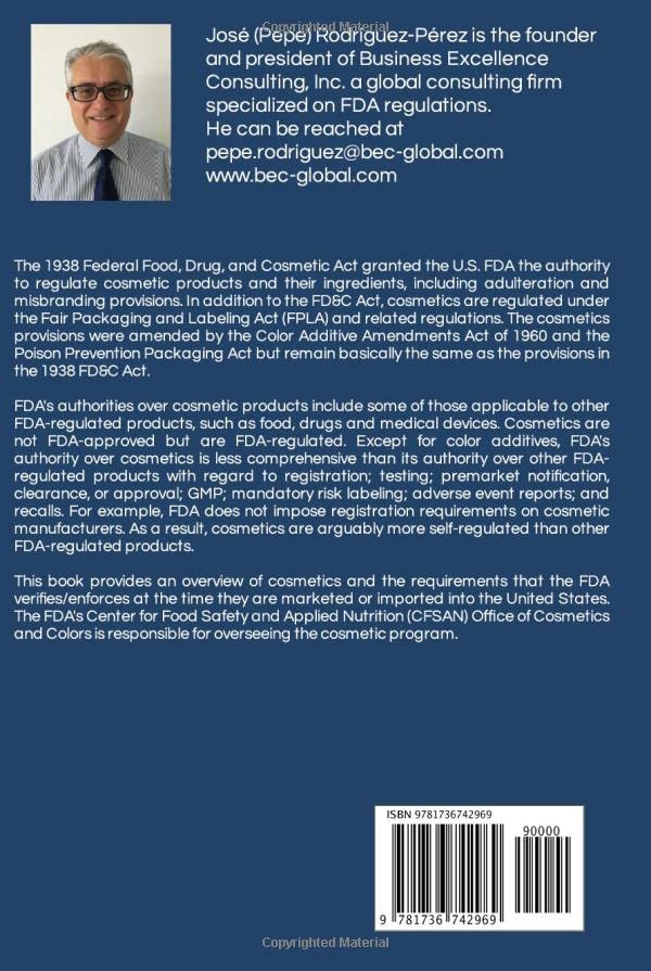 Handbook of U.S. Cosmetic Products Regulations