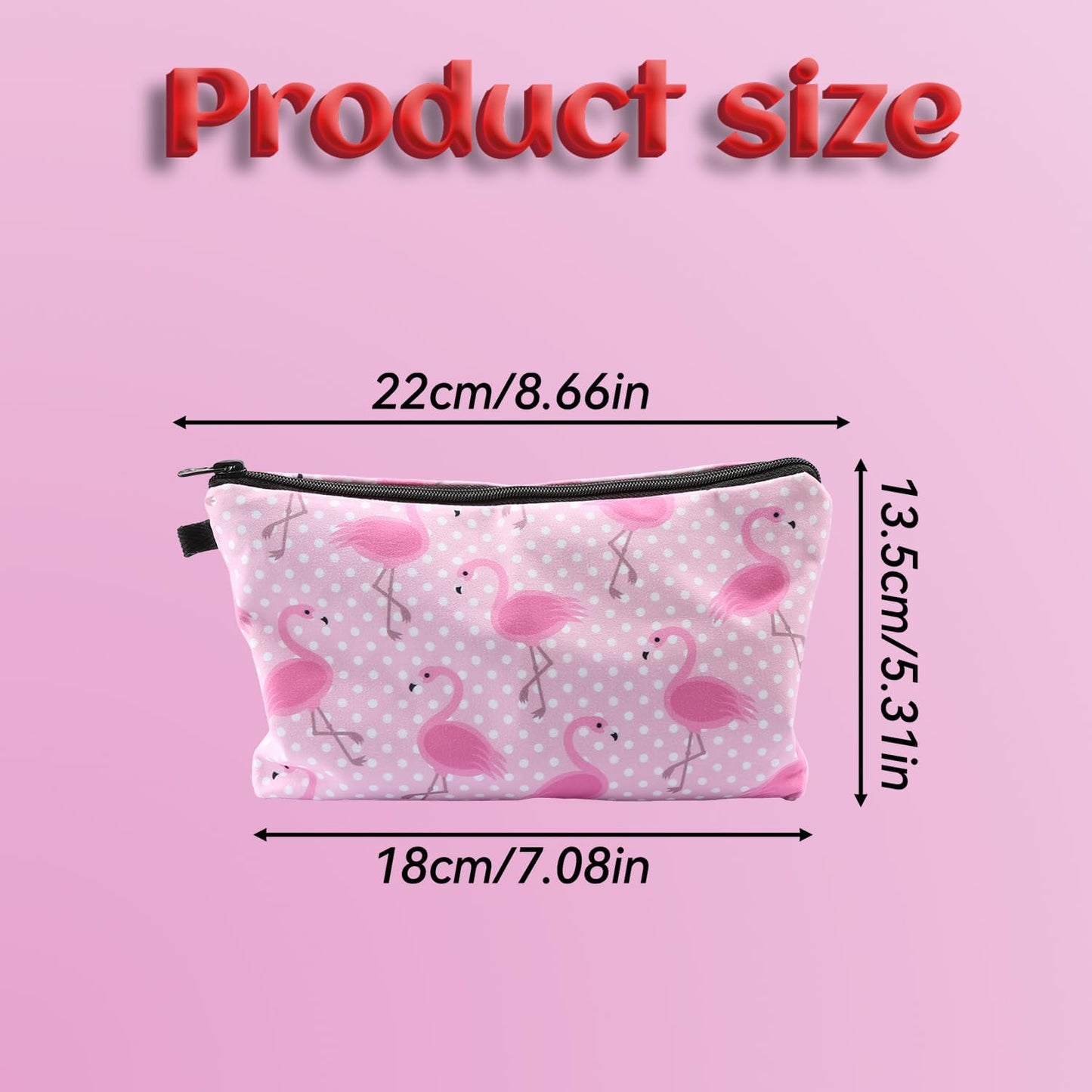 Tabanzhe Small Cosmetic Bag-Travel Makeup Bag Make Up Pouch for Women Girls Cute Pink Toiletry Bag Waterproof Portable Cosmetics Storage Pouch Purse