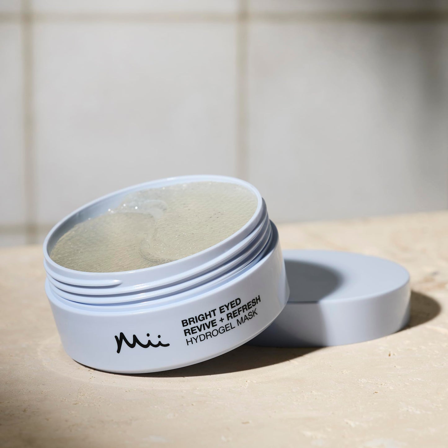 Mii Cosmetics Bright Eyed Revive + Refresh Hydrogel Eye Mask | Hydrates, Depuffs, & Brightens the Under-Eye Area | Under Eye Gel Patches for Dark Circles, Dullness, & Puffiness | 60 Cooling Pads