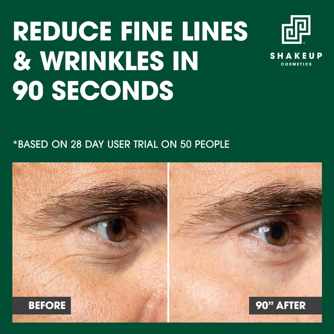 Shakeup Cosmetics Mens Skincare Routine with Free Wash Bag, including Daily Face Wash, Clarifying Toner, Anti-Ageing Serum, Daily Moisturiser, plus Wash Bag. Aka. SHAKEUP FACE 4WARD DELUXE KIT