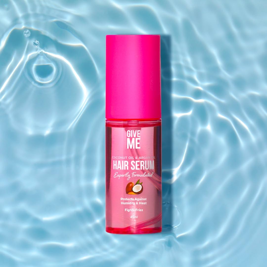 Give Me Cosmetics Hair Serum, Frizz Tamer, Seal in Moisture to Smooth, Tame & Protect, Enriched with Coconut and Argan Oil