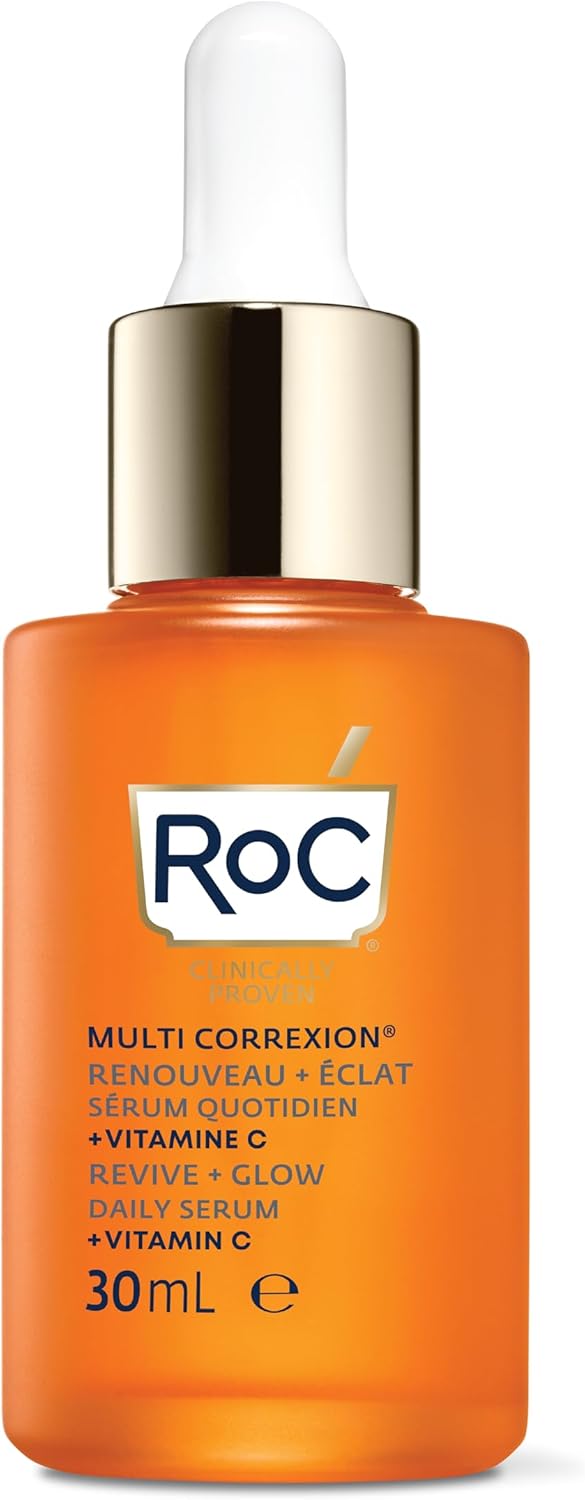RoC Multi Correxion Revive + Glow Daily Serum | With 10% Vitamin C, Skincare for Face & Neck | 30 ml