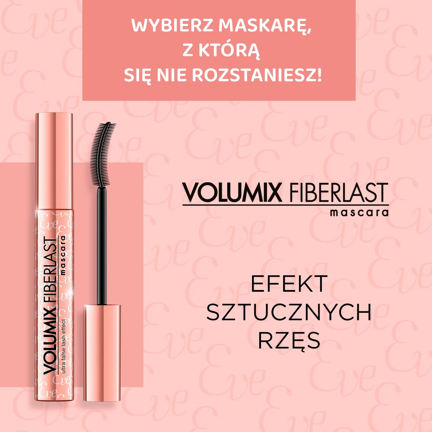 Eveline Cosmetics Volumix Fiberlast Eveline Cosmetics Mascara - Volumizing, Lifting & Separating 360° Effect with Fiberlast Formula