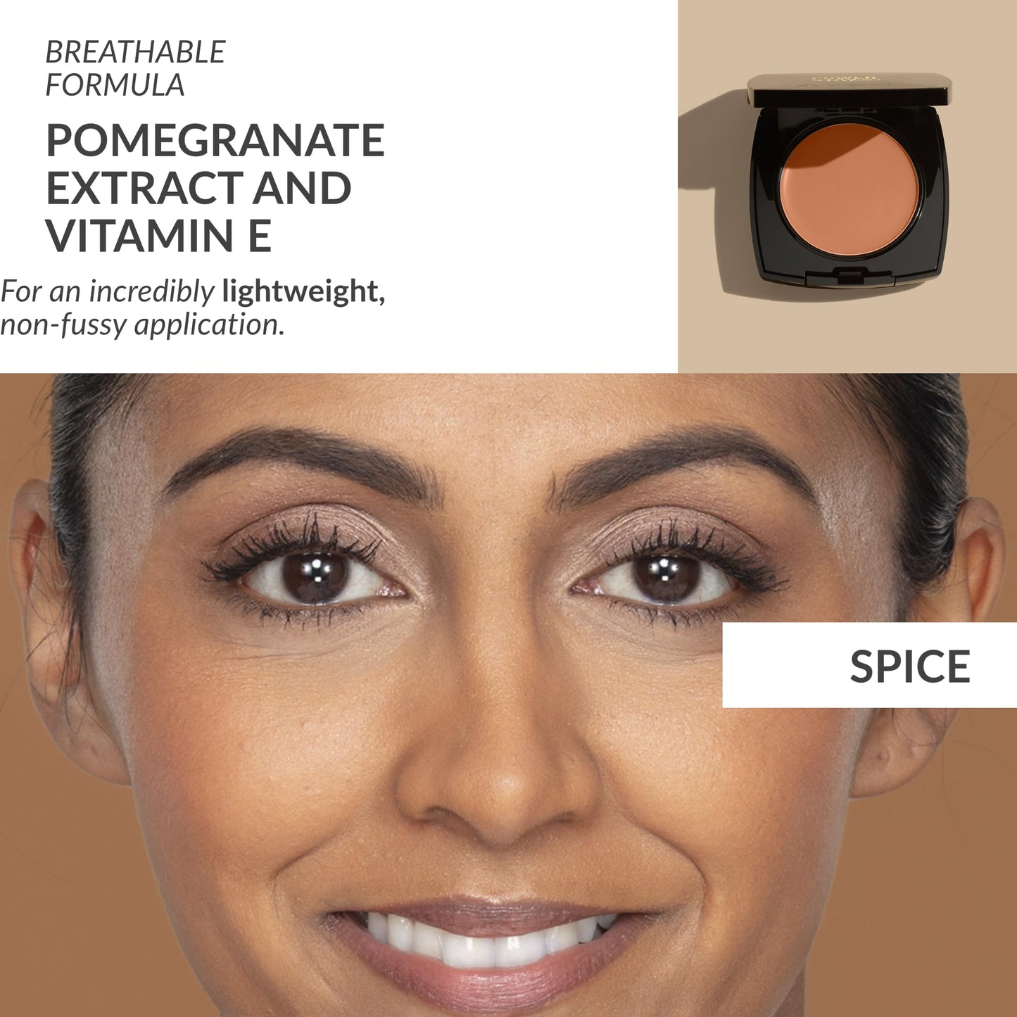 Avon True Flawless Cream To Powder Compact 3-in-1 Concealer, Foundation & Powder Nude - True Blue IQ Colour Technology