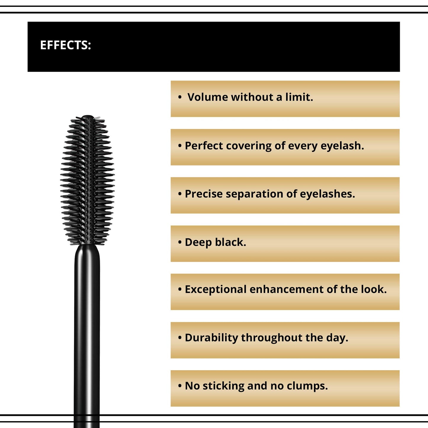 Eveline Cosmetics Volumix Fiberlast Eveline Cosmetics Mascara - Volumizing, Lifting & Separating 360° Effect with Fiberlast Formula