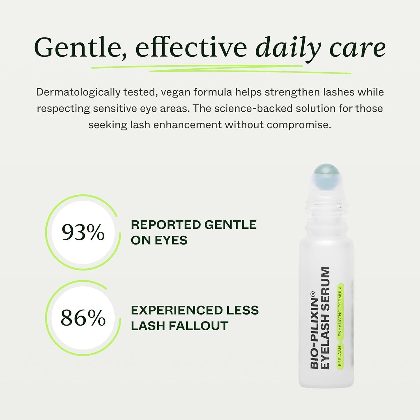 Scandinavian Biolabs Bio-Pilixin® Eyelash Serum | Fuller-Looking Eyelashes, Results in 4 Weeks, Nourishing Lash Care, Dermatologically Tested, Made in Denmark, 5 mL/ 0.17 Oz