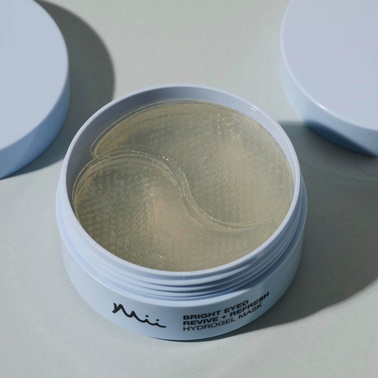 Mii Cosmetics Bright Eyed Revive + Refresh Hydrogel Eye Mask | Hydrates, Depuffs, & Brightens the Under-Eye Area | Under Eye Gel Patches for Dark Circles, Dullness, & Puffiness | 60 Cooling Pads