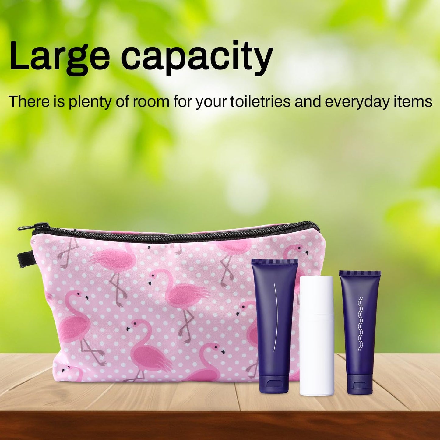 Tabanzhe Small Cosmetic Bag-Travel Makeup Bag Make Up Pouch for Women Girls Cute Pink Toiletry Bag Waterproof Portable Cosmetics Storage Pouch Purse