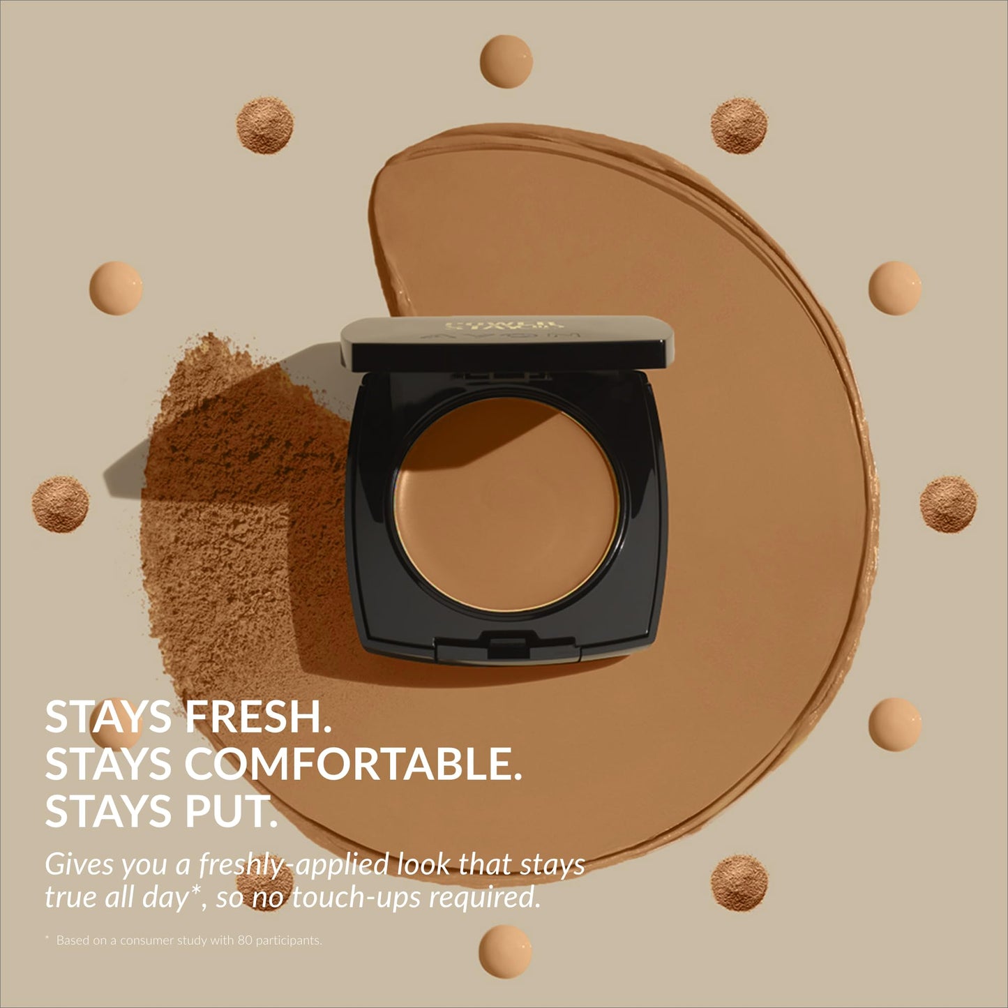 Avon True Flawless Cream To Powder Compact 3-in-1 Concealer, Foundation & Powder Nude - True Blue IQ Colour Technology