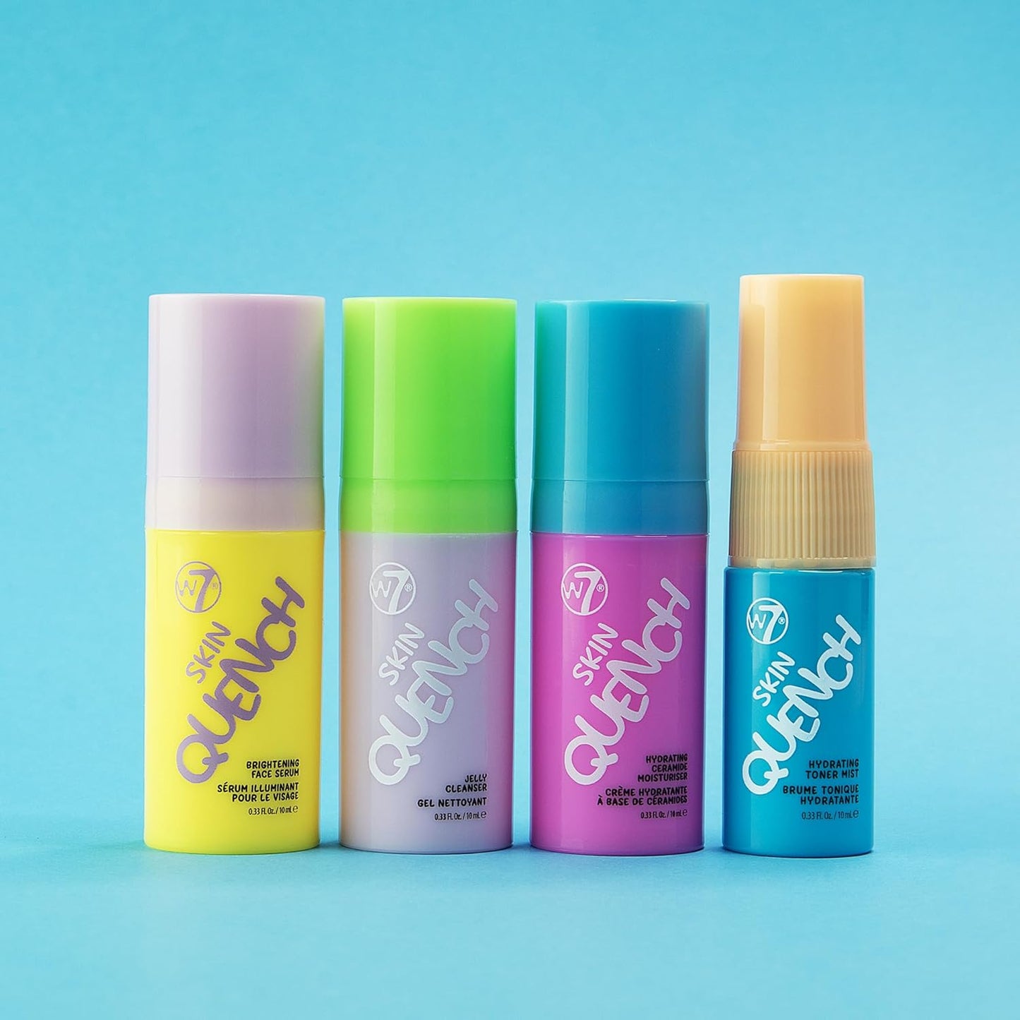 W7 Skin Quench Cuties Gift Set - Travel Size Hydrating Skincare Minis - Moisturising Skincare Gift