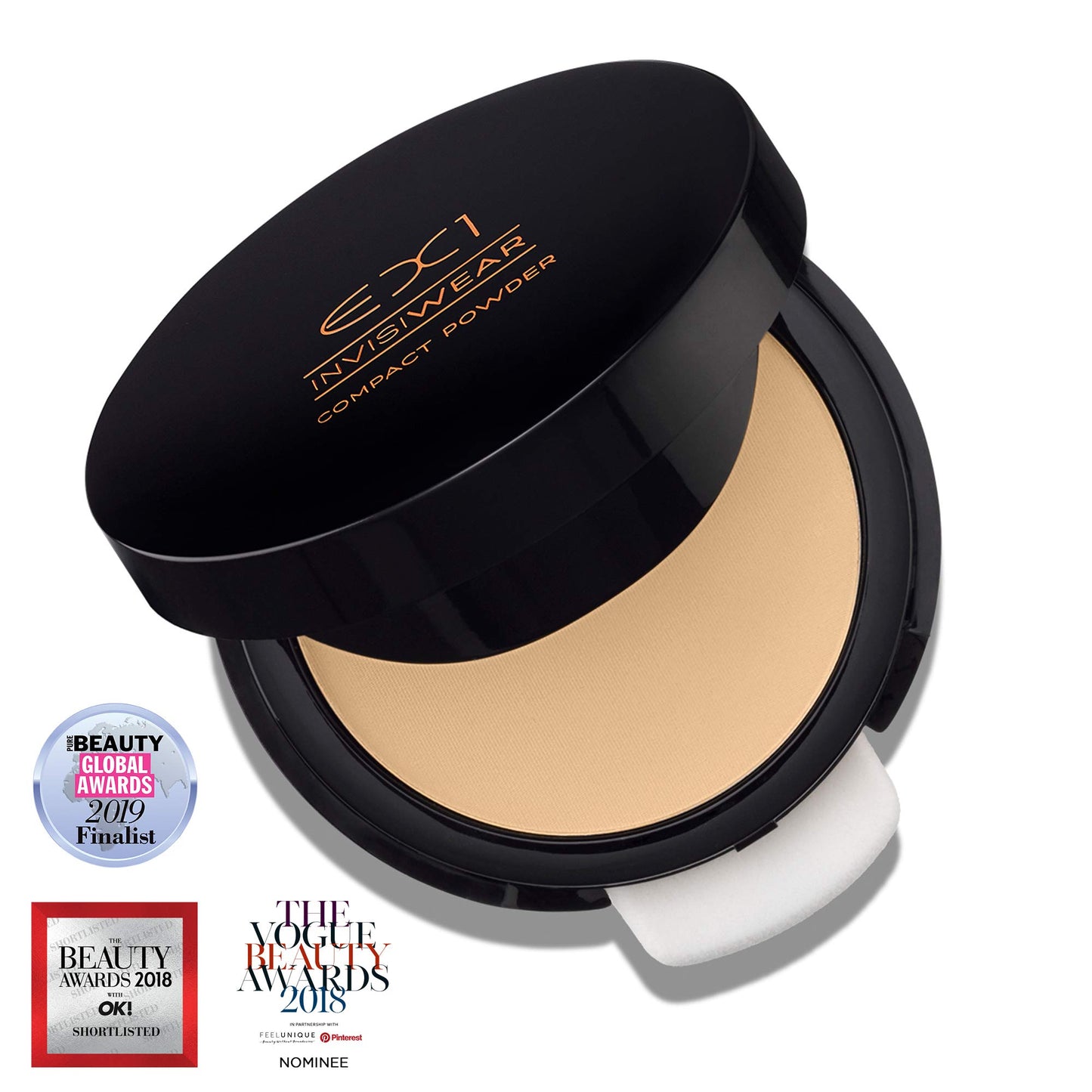 EX1 Cosmetics Black Compact Powder (4.0)