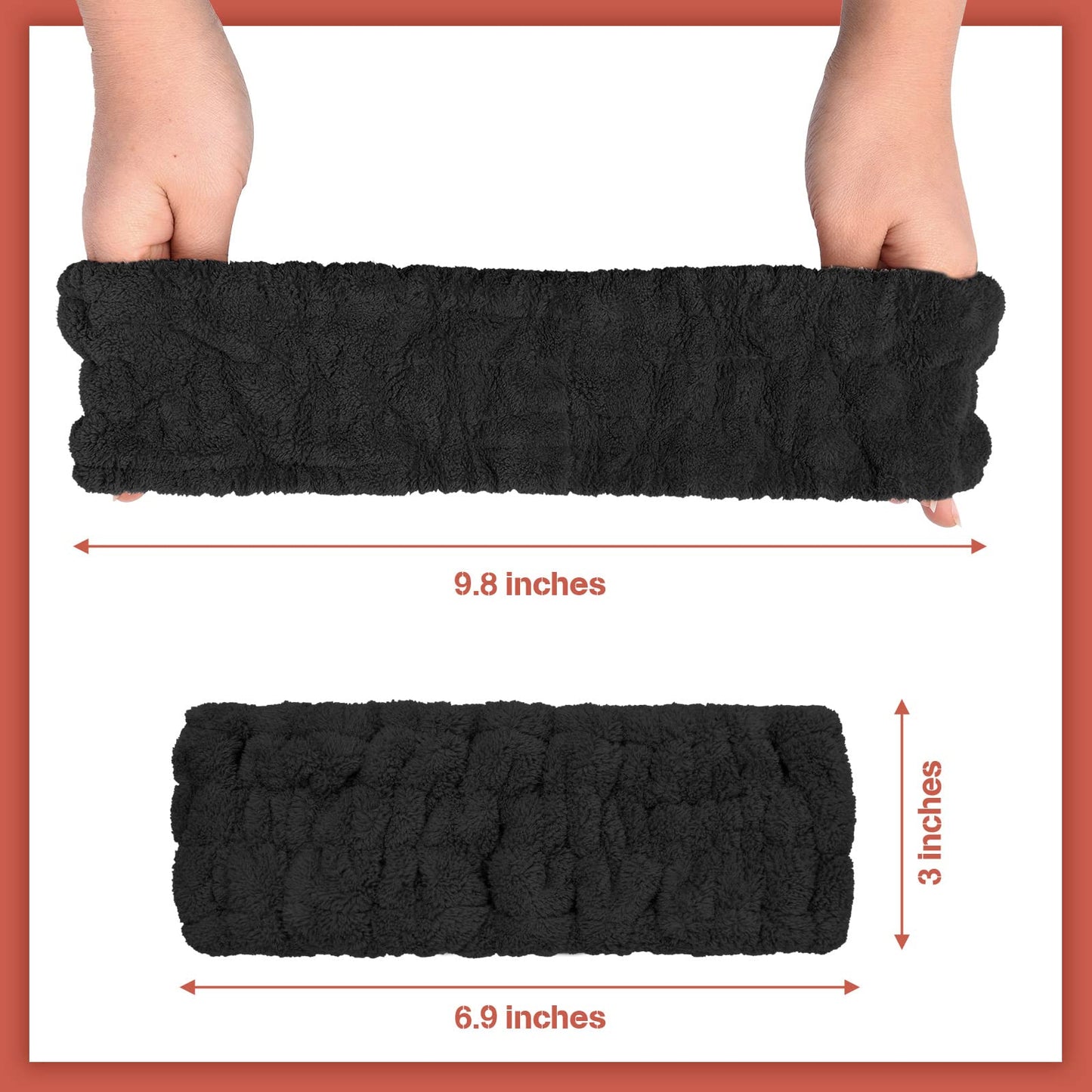 Chuangdi 3 Pieces Spa Headband for Women Facial Makeup Headband Soft Terry Cloth Hairband for Washing Face Mask Spa Shower Gifts(Light Orange, Light Purple, Light Green)