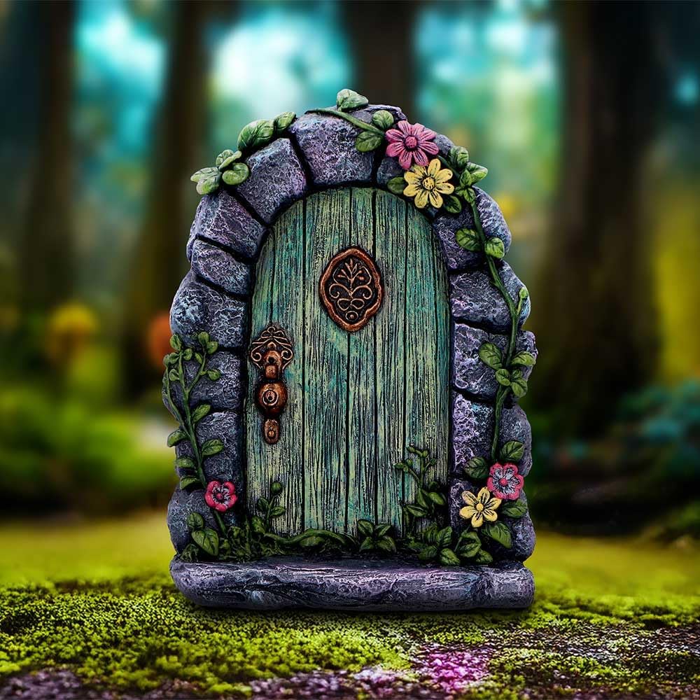 Nemesis Now Fairy Door – Enchanting Resin Fairy Door Fantasy Home Decor for Home and Garden - Fae's Forest Welcome