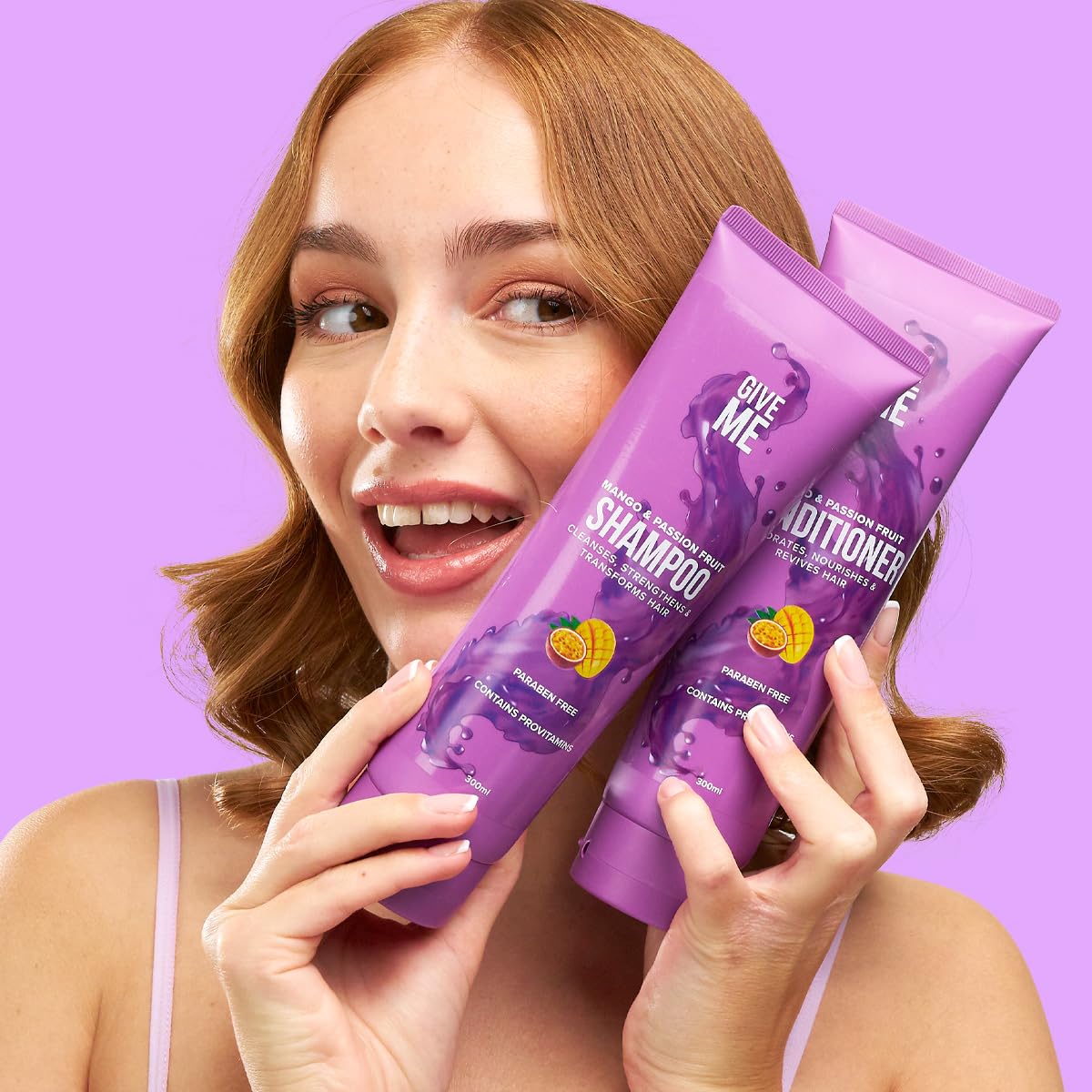 Give Me Cosmetics, Shampoo and Conditioner Sets, with Hair Mask, Heat Defence Spray, Repair Cream, Serum, Detangle Hairbrush, Argan & Coconut Oil, Paraben Free, Haircare Gift Set