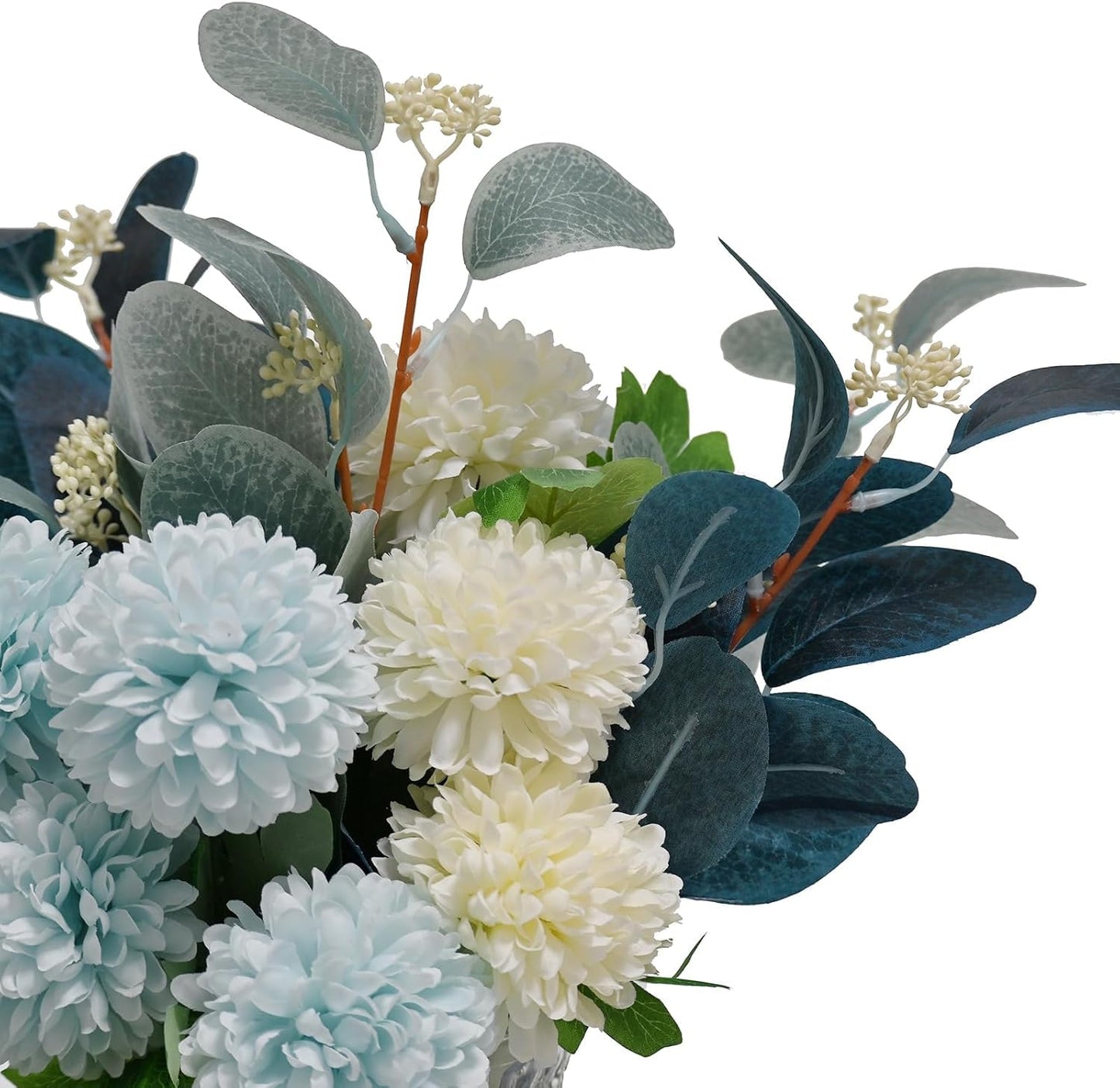 Artificial Flowers With Vase Faux Hydrangea Flower Arrangements for Home Garden Party Wedding Decoration