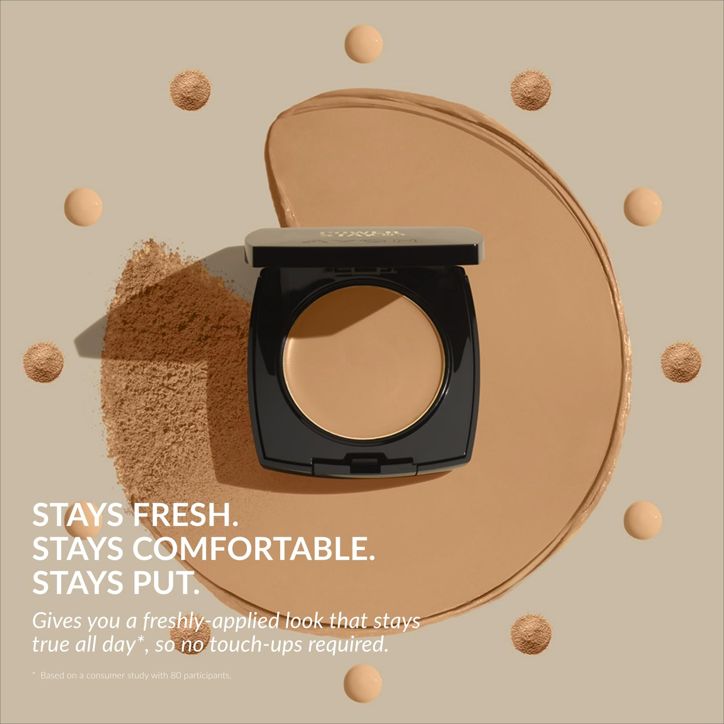 Avon True Flawless Cream To Powder Compact 3-in-1 Concealer, Foundation & Powder Nude - True Blue IQ Colour Technology